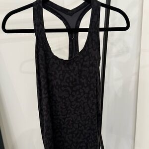 lululemon athletica Black Patterned Tank Top